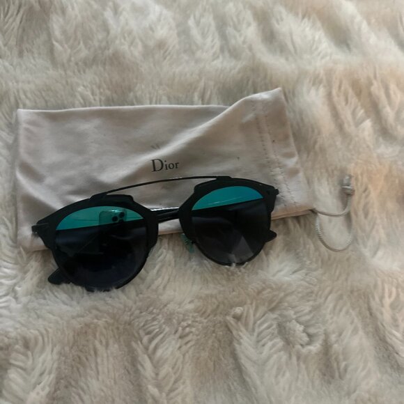 Dior Black and Blue Mirror So Real Aviator Sunglasses - Picture 3 of 3